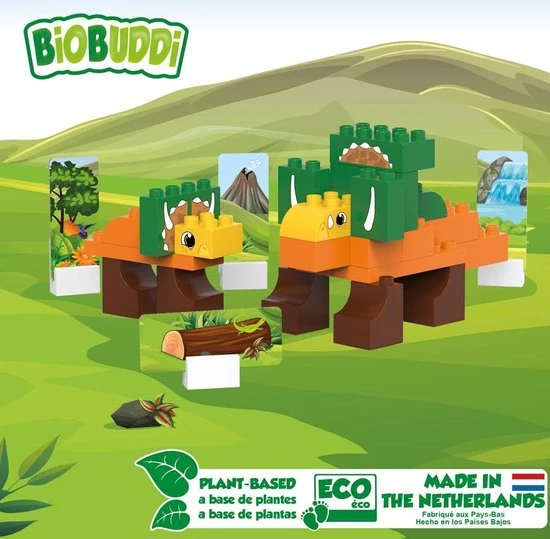 Biobuddi Dinosaurussen Triceratops BB-0188 4 Biobuddi Dinosaurussen Triceratops BB-0188 - Afbeelding 4