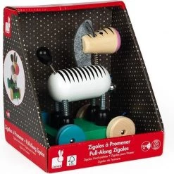 Janod Zigolos - Trekfiguur Zebra -Duurzamer-speelgoed Winkel 550x539 5