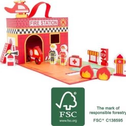 Small Foot Company Small Foot Brandweerkazerne 13-delig -Duurzamer-speelgoed Winkel 550x542 6