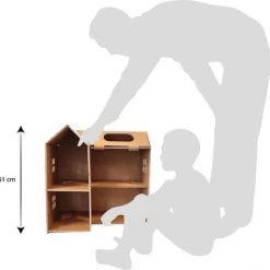 Kartonnen Poppenhuis - Cadeau Van Duurzaam Karton - Hobbykarton - KarTent -Duurzamer-speelgoed Winkel 550x544 11