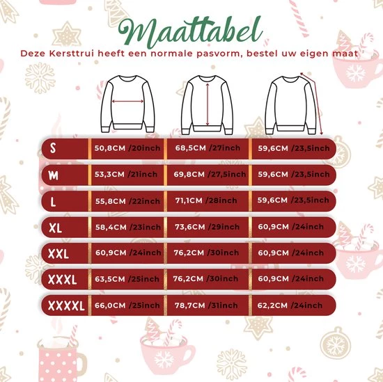 Jule Sweaters Foute Kersttrui Dames & Heren - Christmas Sweater "De Lievelingstrui Van De Kerstman" - 100% Biologisch Katoen - Kerst Trui Mannen & Vrouwen Maat XXL 4 Jule Sweaters Foute Kersttrui Dames & Heren - Christmas Sweater "De Lievelingstrui Van De Kerstman" - 100% Biologisch Katoen - Kerst Trui Mannen & Vrouwen Maat XXL - Afbeelding 4