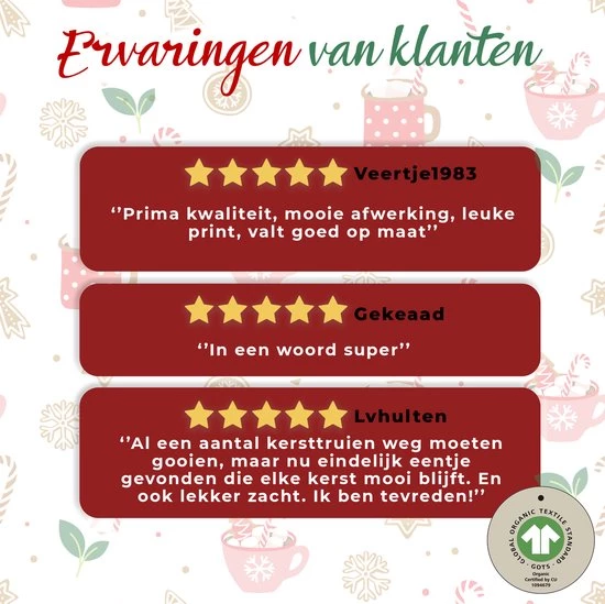 Jule Sweaters Foute Kersttrui Dames & Heren - Christmas Sweater "Rudolf Met Sjaal" - 100% Biologisch Katoen - Kerst Trui Mannen & Vrouwen Maat XXL 6 Jule Sweaters Foute Kersttrui Dames & Heren - Christmas Sweater "Rudolf Met Sjaal" - 100% Biologisch Katoen - Kerst Trui Mannen & Vrouwen Maat XXL - Afbeelding 6