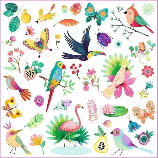 Djeco - Stickers Paradijs - 4 Stickervellen 1 Djeco - Stickers Paradijs - 4 Stickervellen