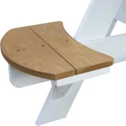 AXI Ufo Picknicktafel Rond Voor 4 Kinderen In Bruin/Wit - Picknick Tafel Van Hout - 120x120x56cm -Duurzamer-speelgoed Winkel 550x549 43