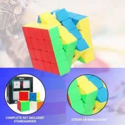 Puzzelkubus ? 2x2, 3x3, 4x4, 5x5 - Extra 3x3 Puzzelkubus - Rubiks Cube - MoYu Speed Cube - Gratis 5x Cubestands - Complete Set -Duurzamer-speelgoed Winkel 550x550 1
