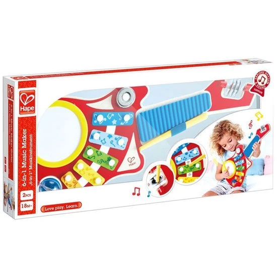 Hape - Hape 6-in-1 Muziekinstrument 2 Hape - Hape 6-in-1 Muziekinstrument - Afbeelding 2