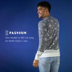 JAP Christmas JAP Foute Kersttrui - Rudolf Het Rendier - Kerstcadeau Volwassenen - Dames En Heren - Kerst - S - Grijs -Duurzamer-speelgoed Winkel 550x550 19