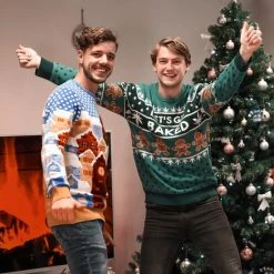 JAP Christmas JAP Foute Kersttrui - Christmas Eve - Kerstcadeau Volwassenen - Dames En Heren - M - Blauw 12 JAP Christmas JAP Foute Kersttrui - Christmas Eve - Kerstcadeau Volwassenen - Dames En Heren - M - Blauw -Duurzamer-speelgoed Winkel 550x550 212