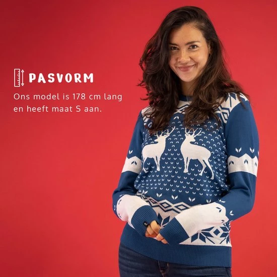 JAP Christmas JAP Foute Kersttrui - Classic One - Kerstcadeau - Voor Kinderen - Kerst - 11/13 Jaar - Blauw 7 JAP Christmas JAP Foute Kersttrui - Classic One - Kerstcadeau - Voor Kinderen - Kerst - 11/13 Jaar - Blauw - Afbeelding 7