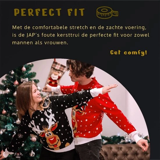 JAP Christmas JAP Foute Kersttrui - Santa Let It Snow - Kerstcadeau Volwassenen - Dames En Heren - Kerst - 4XL - Blauw 3 JAP Christmas JAP Foute Kersttrui - Santa Let It Snow - Kerstcadeau Volwassenen - Dames En Heren - Kerst - 4XL - Blauw - Afbeelding 3