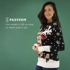 JAP Christmas JAP Foute Kersttrui - Rudolf Het Rendier - Kerstcadeau - Voor Kinderen - Kerst - 3/4 Jaar - Zwart -Duurzamer-speelgoed Winkel 550x550 29