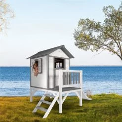 AXI Beach Lodge XL Speelhuis In Wit - Met Verdieping En Witte Glijbaan - Speelhuisje Voor De Tuin / Buiten - FSC Hout - Speeltoestel Voor Kinderen 27 AXI Beach Lodge XL Speelhuis In Wit - Met Verdieping En Witte Glijbaan - Speelhuisje Voor De Tuin / Buiten - FSC Hout - Speeltoestel Voor Kinderen -Duurzamer-speelgoed Winkel 550x550 308