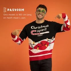 JAP Christmas JAP Foute Kersttrui - Christmas Spirit - Kerstcadeau Volwassenen - Dames En Heren - Kerst - 3XL - Zwart -Duurzamer-speelgoed Winkel 550x550 454