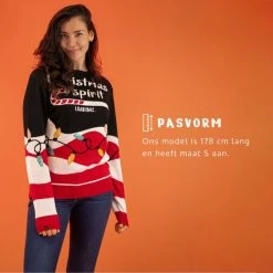 JAP Christmas JAP Foute Kersttrui - Christmas Spirit - Kerstcadeau Volwassenen - Dames En Heren - Kerst - 3XL - Zwart -Duurzamer-speelgoed Winkel 550x550 455