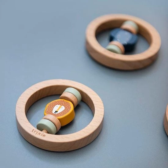 Trixie - Houten Ronde Rammelaar 2 Trixie - Houten Ronde Rammelaar - Afbeelding 2