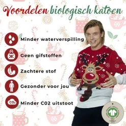 Jule Sweaters Foute Kersttrui Dames & Heren - Christmas Sweater "Rudolf Met Sjaal" - 100% Biologisch Katoen - Kerst Trui Mannen & Vrouwen Maat XXL 10 Jule Sweaters Foute Kersttrui Dames & Heren - Christmas Sweater "Rudolf Met Sjaal" - 100% Biologisch Katoen - Kerst Trui Mannen & Vrouwen Maat XXL -Duurzamer-speelgoed Winkel 550x550 470