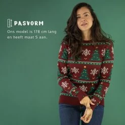 JAP Christmas JAP Foute Kersttrui - Christmas Tree - Kerstcadeau Volwassenen - Dames En Heren - Kerst - XL - Donker Rood -Duurzamer-speelgoed Winkel 550x550 508
