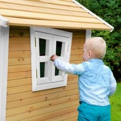 AXI Alice Speelhuis In Bruin/Wit - FSC Hout - Speelhuisje Voor De Tuin / Buiten - Tuinhuisje Voor Kinderen - 10 Jaar Garantie! -Duurzamer-speelgoed Winkel 550x550 551