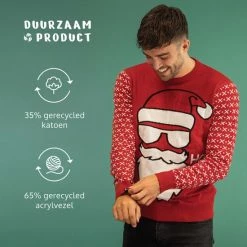 JAP Christmas JAP Foute Kersttrui - Santa Ho Ho Ho - Kerstcadeau Volwassenen - Dames En Heren - Kerst - XL - Rood -Duurzamer-speelgoed Winkel 550x550 579