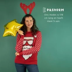 JAP Christmas JAP Foute Kersttrui - Santa Ho Ho Ho - Kerstcadeau Volwassenen - Dames En Heren - Kerst - XL - Rood -Duurzamer-speelgoed Winkel 550x550 581