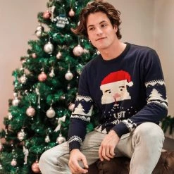 JAP Christmas JAP Foute Kersttrui - Santa Let It Snow - Kerstcadeau Volwassenen - Dames En Heren - Kerst - 3XL - Blauw -Duurzamer-speelgoed Winkel 550x550 607