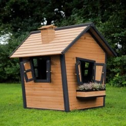 AXI Alice Speelhuis In Bruin/Antraciet - FSC Hout - Speelhuisje Voor De Tuin / Buiten - Tuinhuisje Voor Kinderen - 10 Jaar Garantie! -Duurzamer-speelgoed Winkel 550x550 635