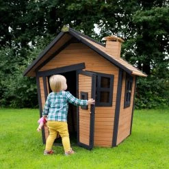 AXI Alice Speelhuis In Bruin/Antraciet - FSC Hout - Speelhuisje Voor De Tuin / Buiten - Tuinhuisje Voor Kinderen - 10 Jaar Garantie! -Duurzamer-speelgoed Winkel 550x550 640
