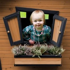 AXI Alice Speelhuis In Bruin/Antraciet - FSC Hout - Speelhuisje Voor De Tuin / Buiten - Tuinhuisje Voor Kinderen - 10 Jaar Garantie! -Duurzamer-speelgoed Winkel 550x550 643