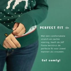 JAP Christmas JAP Foute Kersttrui - Rendier Trio - Kerstcadeau Volwassenen - Dames En Heren - Kerst - 2XL - Blauw -Duurzamer-speelgoed Winkel 550x550 647