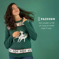 JAP Christmas JAP Foute Kersttrui - Rendier Trio - Kerstcadeau Volwassenen - Dames En Heren - Kerst - 2XL - Blauw -Duurzamer-speelgoed Winkel 550x550 651