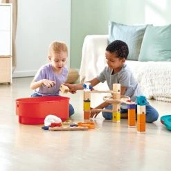 Hape Toys Quadrilla Stack Track Bucket Set -Duurzamer-speelgoed Winkel 550x550 654