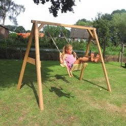AXI Dubbele Houten Schommel In Bruin - FSC Hout - Vrijstaande Schommelset Met 2 Houten Schommelzitjes - Schommelset Voor Kinderen - 10 Jaar Garantie! -Duurzamer-speelgoed Winkel 550x550 668