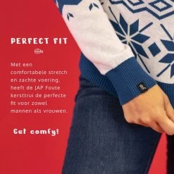 JAP Christmas JAP Foute Kersttrui - Classic One - Kerstcadeau Volwassenen - Dames En Heren - Kerst - 3XL - Blauw -Duurzamer-speelgoed Winkel 550x550 676