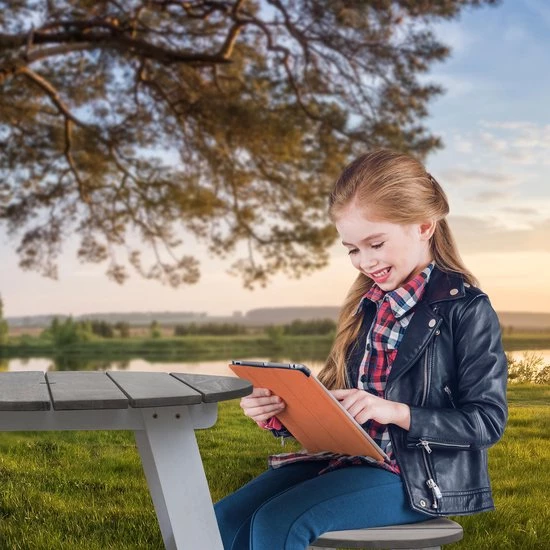 AXI 3-delig Picknickset Rond Grijs/wit - Voor Kinderen - FSC Hout - Tafel Incl. 2 Krukjes 8 AXI 3-delig Picknickset Rond Grijs/wit - Voor Kinderen - FSC Hout - Tafel Incl. 2 Krukjes - Afbeelding 8