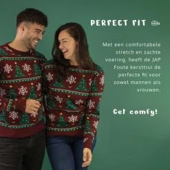 JAP Christmas JAP Foute Kersttrui - Christmas Tree - Kerstcadeau Volwassenen - Dames En Heren - Kerst - 3XL - Donker Rood -Duurzamer-speelgoed Winkel 550x550 773