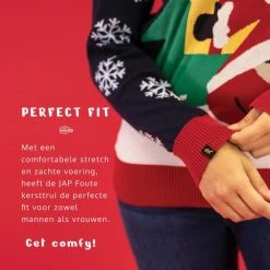 JAP Christmas JAP Foute Kersttrui - Santastring - Kerstcadeau Volwassenen - Dames En Heren - Kerst - L - Blauw -Duurzamer-speelgoed Winkel 550x550 808