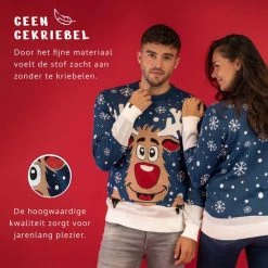 JAP Christmas JAP Foute Kersttrui - Rudolf Het Rendier - Kerstcadeau Volwassenen - Dames En Heren - Kerst - M - Donker Blauw 15 JAP Christmas JAP Foute Kersttrui - Rudolf Het Rendier - Kerstcadeau Volwassenen - Dames En Heren - Kerst - M - Donker Blauw -Duurzamer-speelgoed Winkel 550x550 822