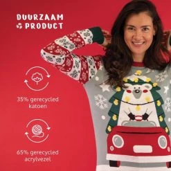 JAP Christmas JAP Foute Kersttrui - Driving Home For Christmas - Kerstcadeau Volwassenen - Dames En Heren - Kerst - S - Blauw -Duurzamer-speelgoed Winkel 550x550 827