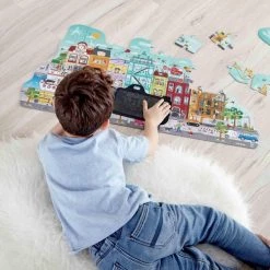 Hape Vloerpuzzel City Junior 83 Cm Hout 48-delig 6 Hape Vloerpuzzel City Junior 83 Cm Hout 48-delig -Duurzamer-speelgoed Winkel 550x550 848