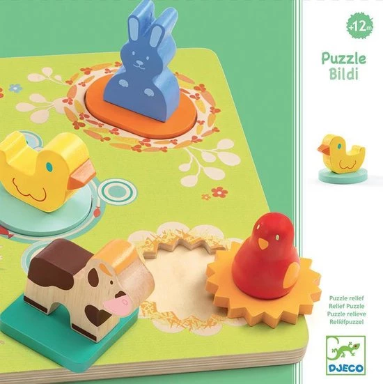 Djeco Grappige Dierenvormpjes 'boerderij' - 5 Stukjes 2 Djeco Grappige Dierenvormpjes 'boerderij' - 5 Stukjes - Afbeelding 2