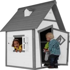 AXI Cabin Speelhuis In Grijs/Wit - Speelhuisje Voor De Tuin / Buiten - FSC Hout - Tuinhuisje Voor Kinderen - 10 Jaar Garantie -Duurzamer-speelgoed Winkel 550x552 11