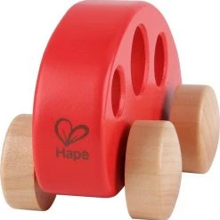 Hape | Houten Mini Bus - Rood -Duurzamer-speelgoed Winkel 550x553 1
