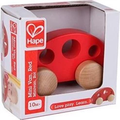 Hape | Houten Mini Bus - Rood -Duurzamer-speelgoed Winkel 550x553 2
