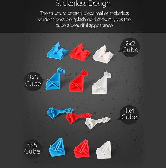 Moyu MF Special Splash Gold Cadeau Box 12 Moyu MF Special Splash Gold Cadeau Box - Afbeelding 12