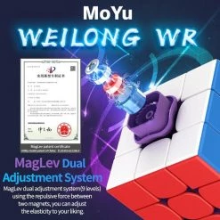 Moyu Weilong WR Maglev 3x3 Speedcube - Magnetisch - Stickerless - Professionele Draai Puzzel Kubus -Duurzamer-speelgoed Winkel 550x561