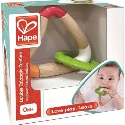 Hape Bijtdriehoek Met Handvat 10 Cm -Duurzamer-speelgoed Winkel 550x568