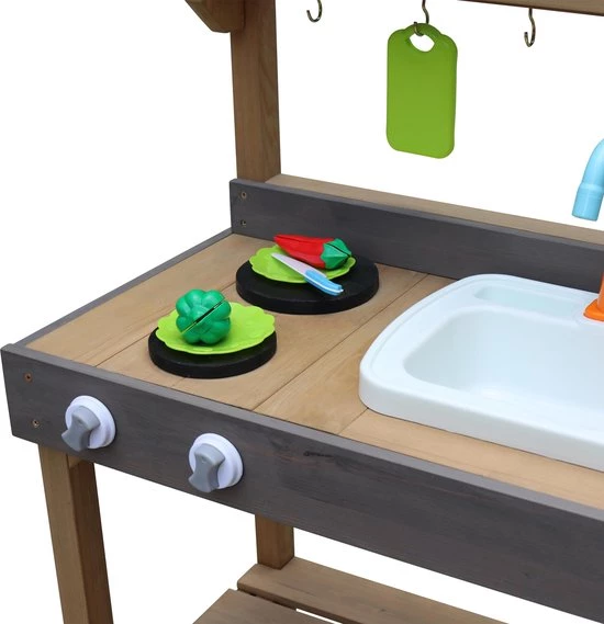 AXI Rosa Zand & Water Speelkeuken Medium - Incl. 17-delige Accessoire Set - Modder Keuken 4 AXI Rosa Zand & Water Speelkeuken Medium - Incl. 17-delige Accessoire Set - Modder Keuken - Afbeelding 4