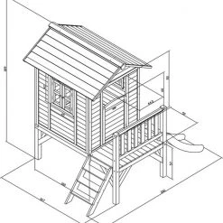 AXI Beach Lodge XL Speelhuis In Wit - Met Verdieping En Witte Glijbaan - Speelhuisje Voor De Tuin / Buiten - FSC Hout - Speeltoestel Voor Kinderen 29 AXI Beach Lodge XL Speelhuis In Wit - Met Verdieping En Witte Glijbaan - Speelhuisje Voor De Tuin / Buiten - FSC Hout - Speeltoestel Voor Kinderen -Duurzamer-speelgoed Winkel 550x573 2