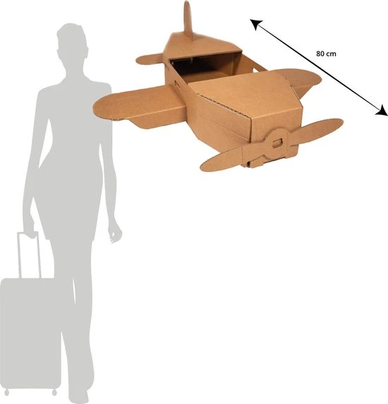 Kartonnen Speelgoed Vliegtuig - Sinterklaas Cadeau - Hobbykarton - KarTent 12 Kartonnen Speelgoed Vliegtuig - Sinterklaas Cadeau - Hobbykarton - KarTent - Afbeelding 12