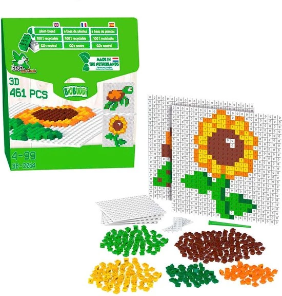 Biobuddi Pixel & Create Bloem En Schildpad BB-2014 4 Biobuddi Pixel & Create Bloem En Schildpad BB-2014 - Afbeelding 4